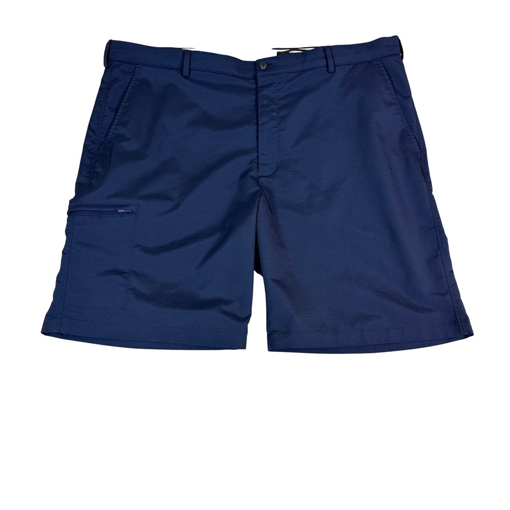 Greg Norman Mens Performance Golf Shorts Navy Blue Stretch W40 Flat Front Pocket